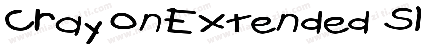 CrayonExtended Slanted字体转换